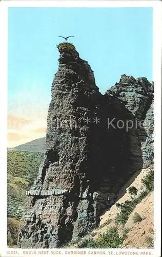 Yellowstone National Park Eagle Nest Rock Gardiner Canyon Kat. Yellowstone National Park