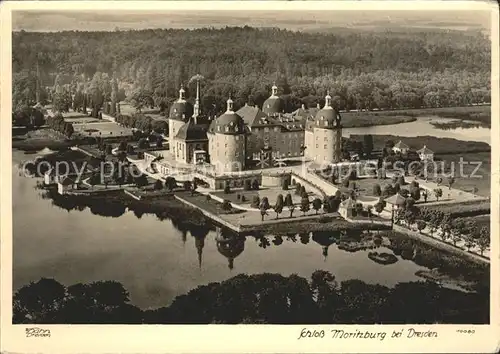 Moritzburg Sachsen Schloss Fliegeraufnahme Kat. Moritzburg Dresden