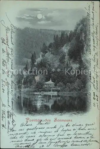 La Chaux de Fonds Pavillon des Sonneurs au clair de lune Kat. La Chaux de Fonds