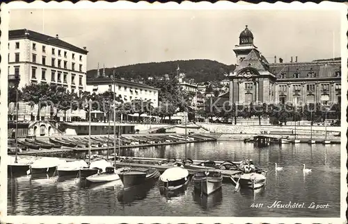 Neuchatel NE Le Port Hafen Kat. Neuchatel