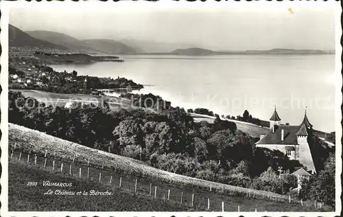 Vaumarcus Chateau et la Beroche Lac Kat. Vaumarcus