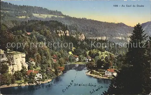 Les Brenets Au Saut du Doubs Frontiere Kat. Les Brenets