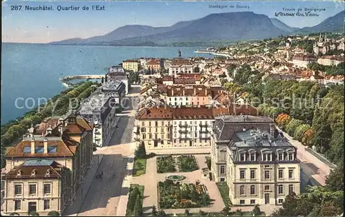 Neuchatel NE Quartier de l Est Lac Montagnes Kat. Neuchatel