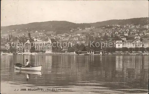 Neuchatel NE vu du Lac Kat. Neuchatel