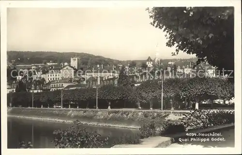 Neuchatel NE Quai Philippe Godet Kat. Neuchatel