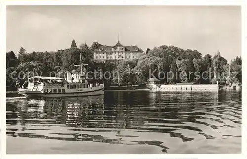 Insel Mainau Dampfer Schloss Kat. Konstanz Bodensee