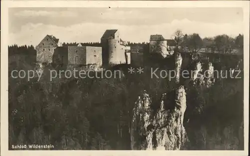 Leibertingen Schloss Wildenstein im Donautal Felsen Kat. Leibertingen