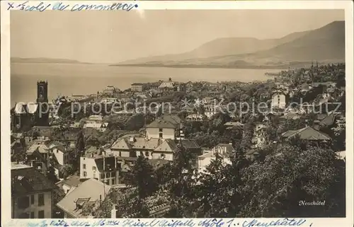 Neuchatel NE Vue generale Lac Kat. Neuchatel