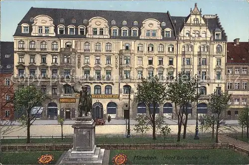Muenchen Hotel Bayrischer Hof Denkmal Kat. Muenchen