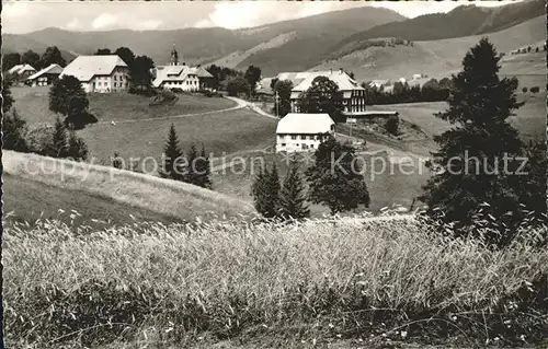 Bernau Schwarzwald Panorama Bergwiesen Kurheim Dr. Kiliani Kat. Bernau im Schwarzwald