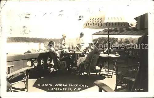 Niagara Falls Ontario Sun Deck General Brock Hotel Kat. Niagara Falls Canada