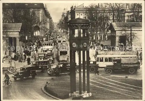 Berlin Verkehr am Potsdamer Platz Standuhr Kat. Berlin