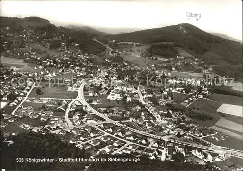 Ittenbach im Siebengebirge Fliegeraufnahme Kat. Koenigswinter