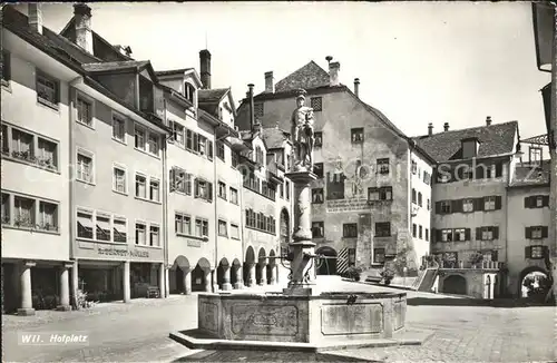 Wil SG Hofplatz Brunnen Kat. Wil SG