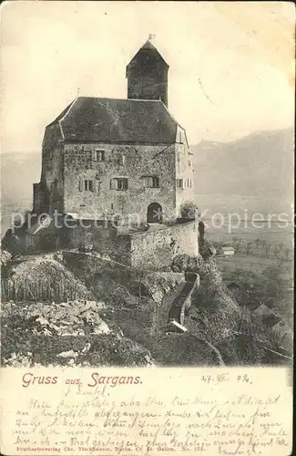 Sargans Schloss Kat. Sargans