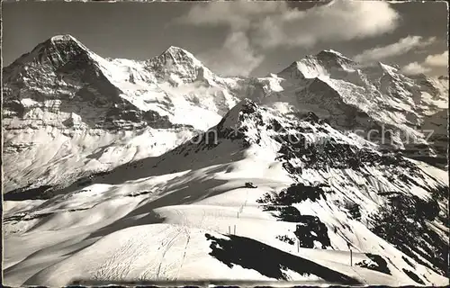 Maennlichen mit Eiger Moench Jungfrau Kat. Maennlichen