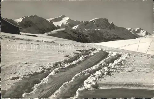 Lenk Simmental mit Wildhorn Buehlberg Hahnenmoos Pass Kat. Lenk Simmental