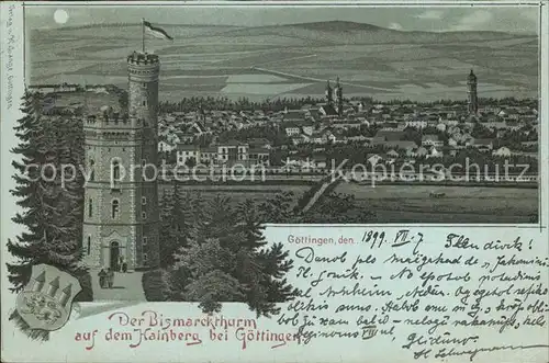 Goettingen Niedersachsen Bismarckturm Hainberg Litho / Goettingen /Goettingen LKR