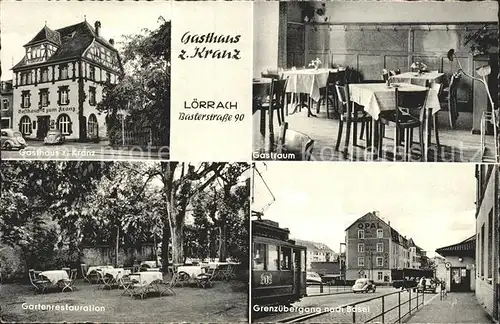 Loerrach Gasthaus zum Kranz Grenzuebergang nach Basel  / Loerrach /Loerrach LKR