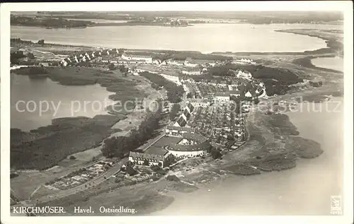 Kirchmoeser Havel Ostsiedlung Fliegeraufnahme / Brandenburg /Brandenburg Havel Stadtkreis