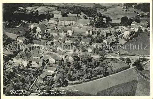 Fuerstenstein Niederbayern Knabeninstitut Fliegeraufnahme  / Fuerstenstein /Passau LKR