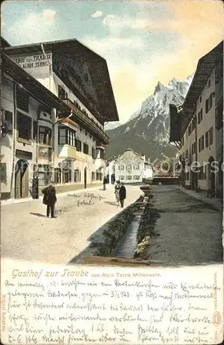 Mittenwald Bayern Gasthof zur Traube  / Mittenwald /Garmisch-Partenkirchen LKR