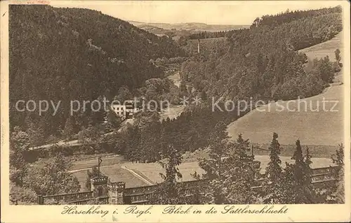 Hirschberg Jelenia Gora Blick in die Sattlerschlucht / Jelenia Gora /