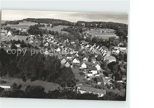 Lobenstein Thueringen Bad Blick vom Alten Turm zum neuen Berg / Bad Lobenstein /Saale-Orla-Kreis LKR