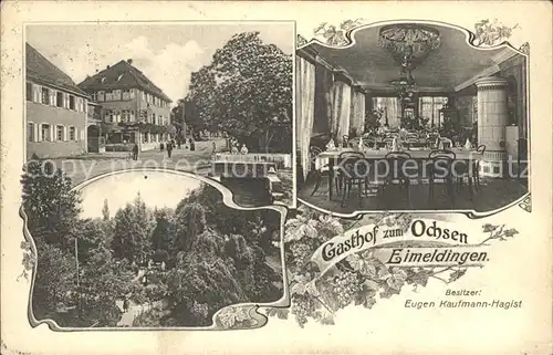 Eimeldingen Gasthof zum Ochsen / Eimeldingen /Loerrach LKR