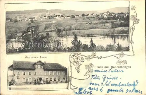 Hohentengen Hochrhein Gasthaus zum Lamm / Hohentengen /Waldshut LKR