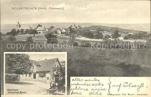 Neunkirchen Odenwald Gasthaus zum gruenen Baum / Modautal /Darmstadt-Dieburg LKR