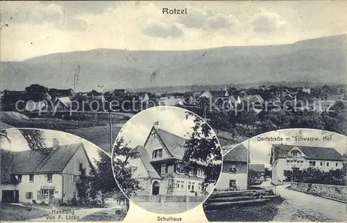 Rotzel Dorfstrasse Schulhaus Handlung von Luettin / Laufenburg (Baden) /Waldshut LKR