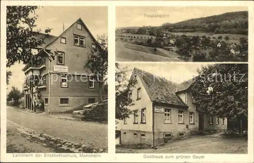 Buchklingen Odenwald Landheim der Elisabethschule Gasthaus zum gruenen Baum / Birkenau /Bergstrasse LKR