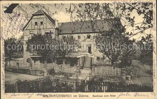 Waldkatzenbach Gasthaus zum Adler / Waldbrunn /Neckar-Odenwald-Kreis LKR