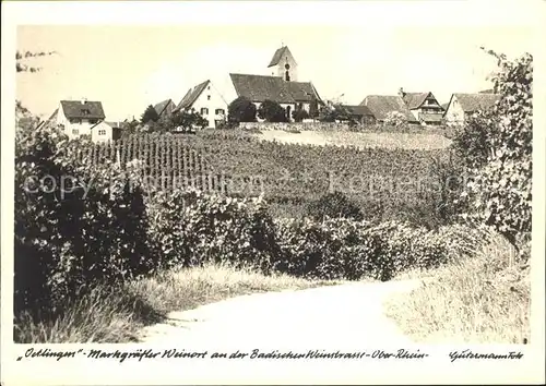 oetlingen Weil Rhein Reben Kirche / Weil am Rhein /Loerrach LKR