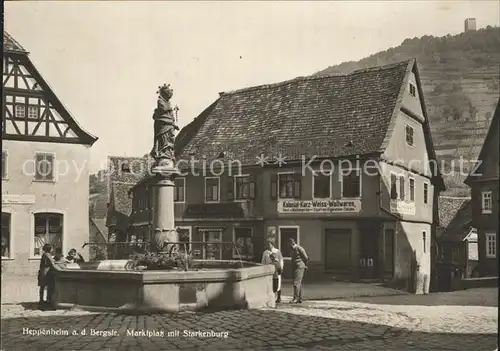 Heppenheim Bergstrasse Marktplatz Starkenburg / Heppenheim (Bergstrasse) /Bergstrasse LKR