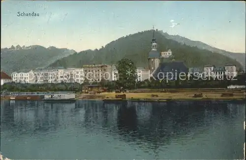 Bad Schandau Partie am Fluss Kat. Bad Schandau