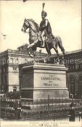 Hannover Ernst August Denkmal Kat. Hannover