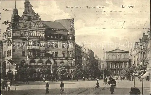 Hannover Kaiserhaus Theaterstrasse Kat. Hannover