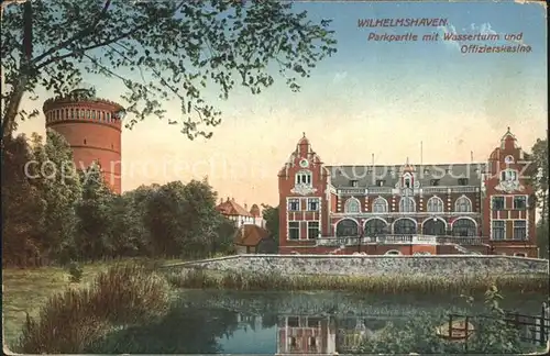 Wilhelmshaven Park Wasserturm Offizierskasino Kat. Wilhelmshaven