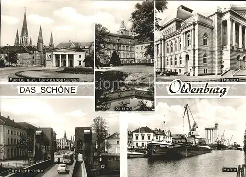 Oldenburg Niedersachsen Theater Landessparkasse Hafen Kat. Oldenburg (Oldenburg)