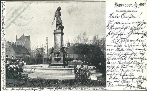 Hannover Goseriedebrunnen Kat. Hannover