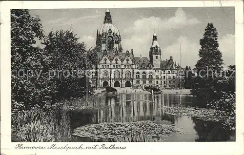 Hannover Maschpark Rathaus Kat. Hannover