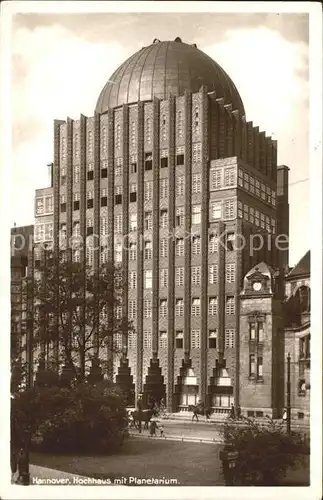 Hannover Anzeiger Hochhaus mit Planetarium Kat. Hannover