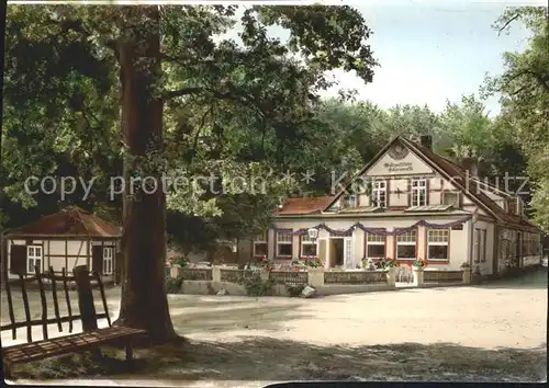 Walsrode Lueneburger Heide Waldgaststaette Eckernworth Kat. Walsrode