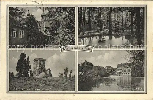 Walsrode Lueneburger Heide Bohlenbach Kloster Hermann Loehns Platz Kalk Kat. Walsrode