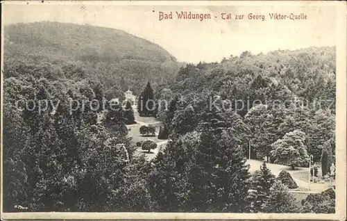 Bad Wildungen Tal zur Georg Viktor Quelle Kat. Bad Wildungen