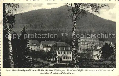 Bad Wildungen Bad Reinhardsquelle Homberg Sanatorium Kat. Bad Wildungen