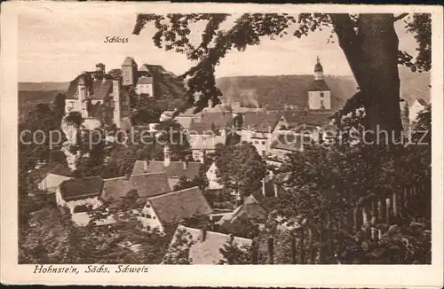 Hohnstein Saechsische Schweiz Schloss Hohnstein Kat. Hohnstein