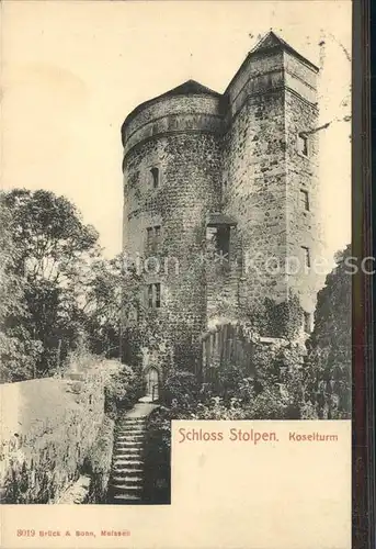 Stolpen Schloss Koselturm Kat. Stolpen